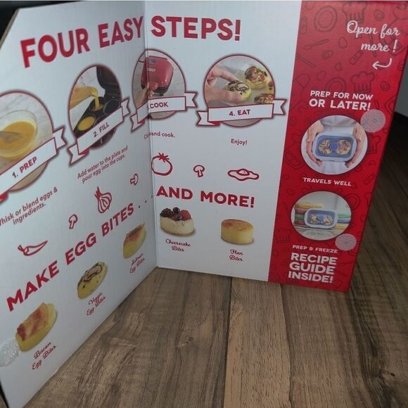 DASH Egg Bite Maker Fast Heating w/ 4 Silicone Mol - Picture 9 of 10